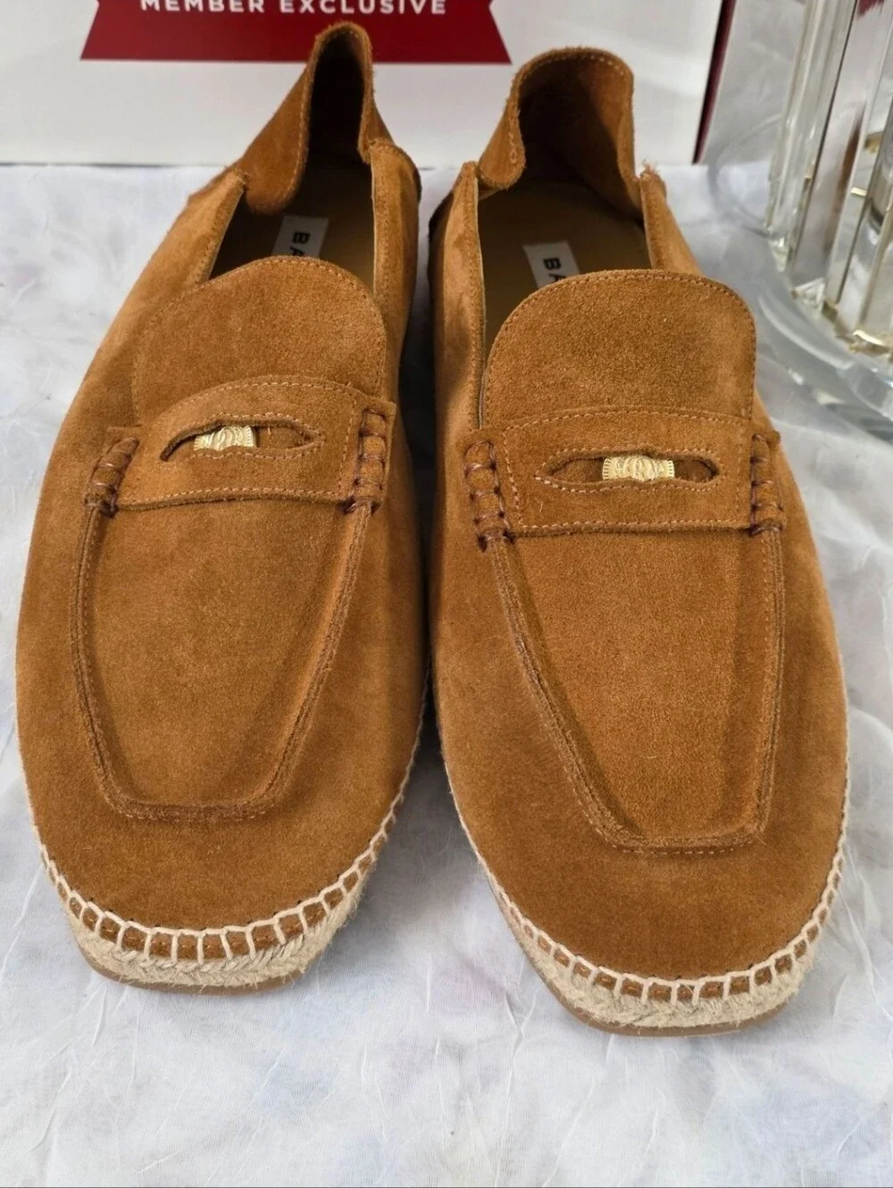 Bally Karakas Kolby Calf Suede Loafers Size 44 (11US)MEN'S Brown